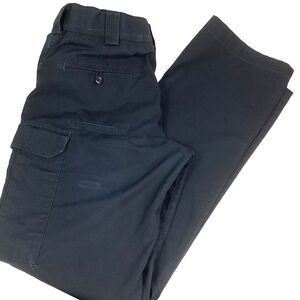 5.11 Tactical Pant Women's 12 Navy Blue Straight Leg Flat-Front Work/Dress 64371